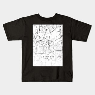 Dortmund Germany City Map Kids T-Shirt